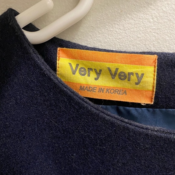 Korean Lined Wool Dress - Picture 2 of 4